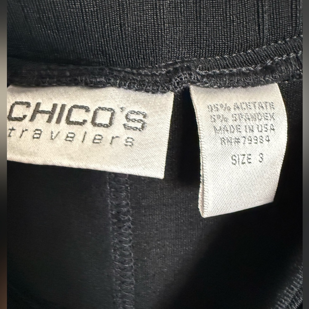 CHICO’S Travelers Collection Onyx Skirt - Size 3 (XL) - Picture 3 of 6